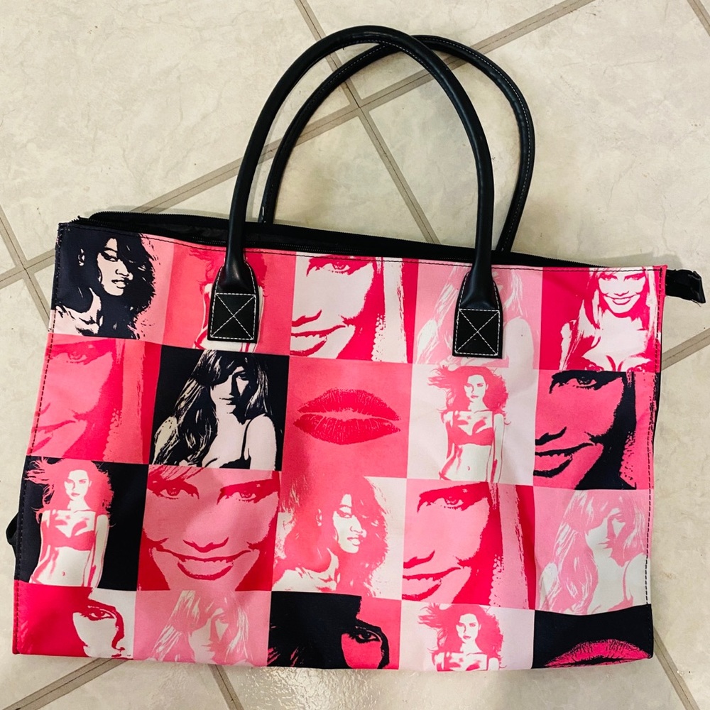 RARE * VS Victoria's Secret model tote bag handbag